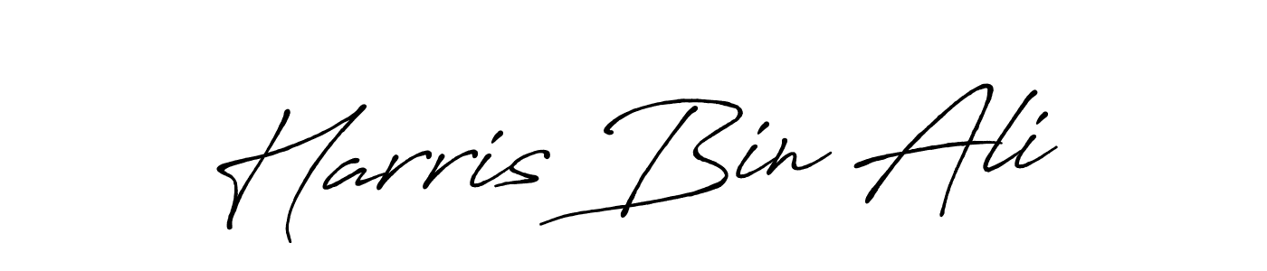 Also we have Harris Bin Ali name is the best signature style. Create professional handwritten signature collection using Antro_Vectra_Bolder autograph style. Harris Bin Ali signature style 7 images and pictures png