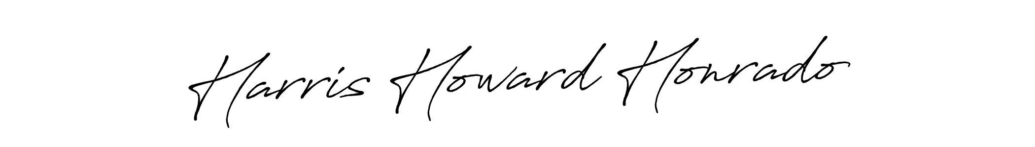 Make a beautiful signature design for name Harris Howard Honrado. With this signature (Antro_Vectra_Bolder) style, you can create a handwritten signature for free. Harris Howard Honrado signature style 7 images and pictures png