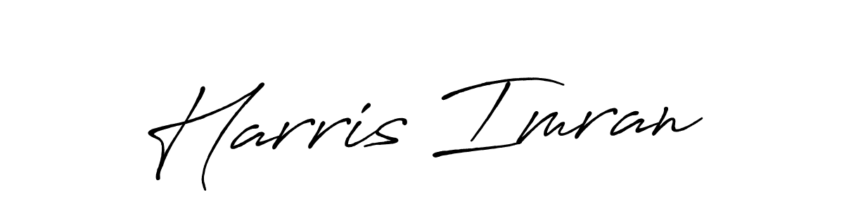 Use a signature maker to create a handwritten signature online. With this signature software, you can design (Antro_Vectra_Bolder) your own signature for name Harris Imran. Harris Imran signature style 7 images and pictures png