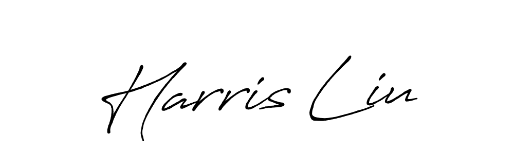 Design your own signature with our free online signature maker. With this signature software, you can create a handwritten (Antro_Vectra_Bolder) signature for name Harris Liu. Harris Liu signature style 7 images and pictures png