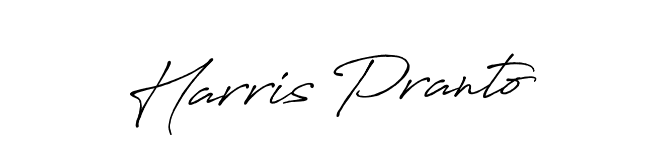 This is the best signature style for the Harris Pranto name. Also you like these signature font (Antro_Vectra_Bolder). Mix name signature. Harris Pranto signature style 7 images and pictures png