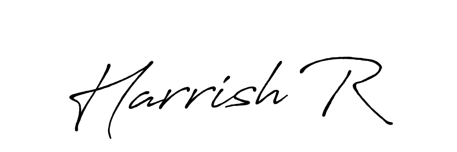 Also we have Harrish R name is the best signature style. Create professional handwritten signature collection using Antro_Vectra_Bolder autograph style. Harrish R signature style 7 images and pictures png