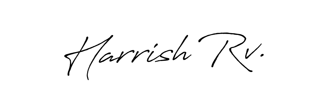 Also You can easily find your signature by using the search form. We will create Harrish Rv. name handwritten signature images for you free of cost using Antro_Vectra_Bolder sign style. Harrish Rv. signature style 7 images and pictures png