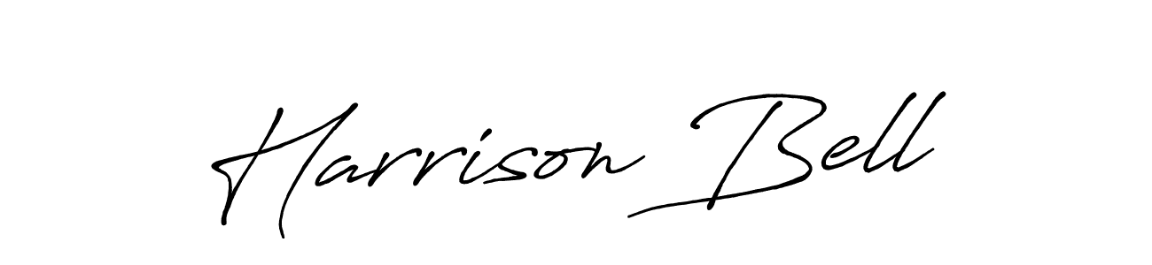 The best way (Antro_Vectra_Bolder) to make a short signature is to pick only two or three words in your name. The name Harrison Bell include a total of six letters. For converting this name. Harrison Bell signature style 7 images and pictures png