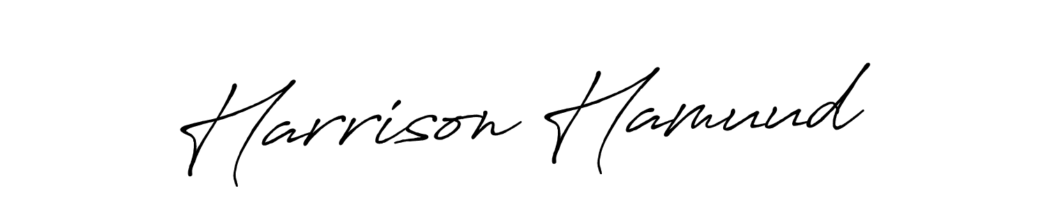 This is the best signature style for the Harrison Hamuud name. Also you like these signature font (Antro_Vectra_Bolder). Mix name signature. Harrison Hamuud signature style 7 images and pictures png