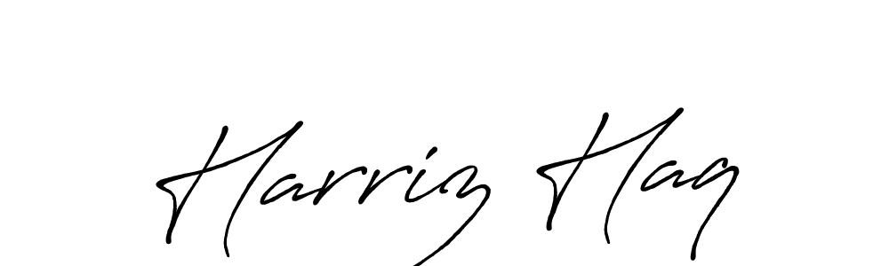 Similarly Antro_Vectra_Bolder is the best handwritten signature design. Signature creator online .You can use it as an online autograph creator for name Harriz Haq. Harriz Haq signature style 7 images and pictures png