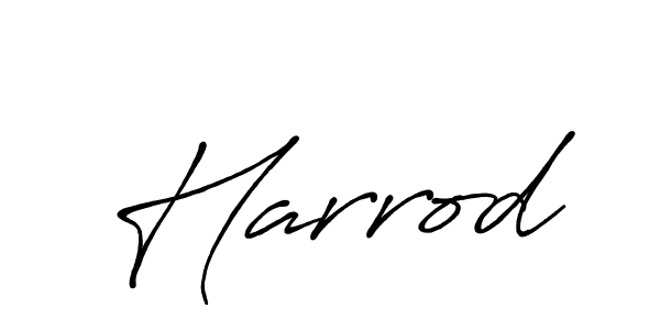 How to make Harrod signature? Antro_Vectra_Bolder is a professional autograph style. Create handwritten signature for Harrod name. Harrod signature style 7 images and pictures png