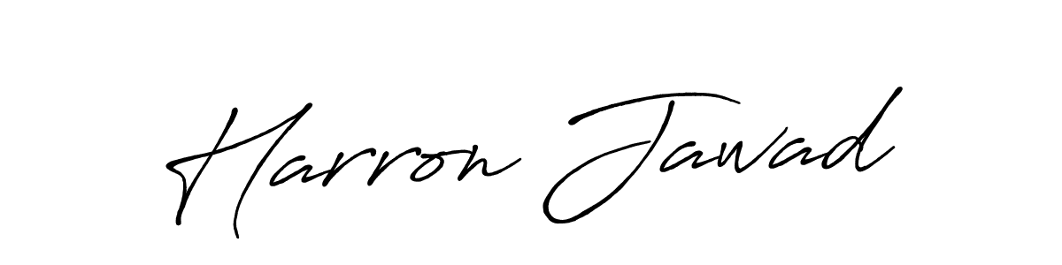 Design your own signature with our free online signature maker. With this signature software, you can create a handwritten (Antro_Vectra_Bolder) signature for name Harron Jawad. Harron Jawad signature style 7 images and pictures png