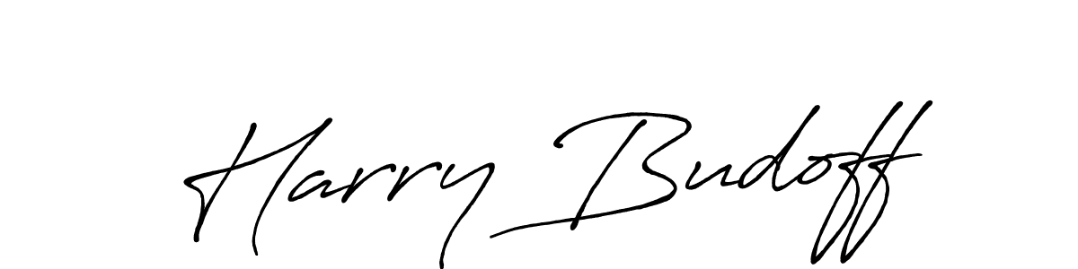 How to make Harry Budoff name signature. Use Antro_Vectra_Bolder style for creating short signs online. This is the latest handwritten sign. Harry Budoff signature style 7 images and pictures png