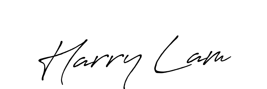 Use a signature maker to create a handwritten signature online. With this signature software, you can design (Antro_Vectra_Bolder) your own signature for name Harry Lam. Harry Lam signature style 7 images and pictures png