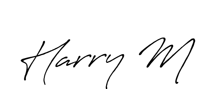 Best and Professional Signature Style for Harry M. Antro_Vectra_Bolder Best Signature Style Collection. Harry M signature style 7 images and pictures png