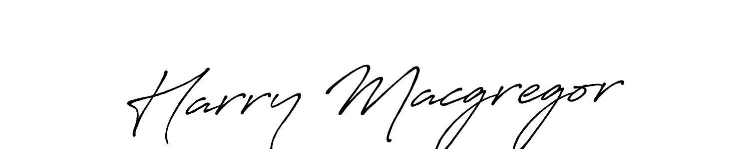 Create a beautiful signature design for name Harry Macgregor. With this signature (Antro_Vectra_Bolder) fonts, you can make a handwritten signature for free. Harry Macgregor signature style 7 images and pictures png