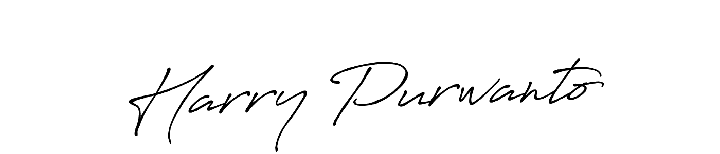 Design your own signature with our free online signature maker. With this signature software, you can create a handwritten (Antro_Vectra_Bolder) signature for name Harry Purwanto. Harry Purwanto signature style 7 images and pictures png