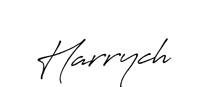 Design your own signature with our free online signature maker. With this signature software, you can create a handwritten (Antro_Vectra_Bolder) signature for name Harrych. Harrych signature style 7 images and pictures png