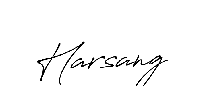Harsang stylish signature style. Best Handwritten Sign (Antro_Vectra_Bolder) for my name. Handwritten Signature Collection Ideas for my name Harsang. Harsang signature style 7 images and pictures png