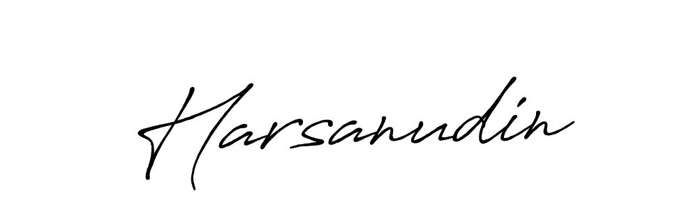 How to make Harsanudin name signature. Use Antro_Vectra_Bolder style for creating short signs online. This is the latest handwritten sign. Harsanudin signature style 7 images and pictures png