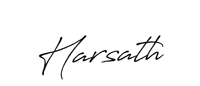 It looks lik you need a new signature style for name Harsath. Design unique handwritten (Antro_Vectra_Bolder) signature with our free signature maker in just a few clicks. Harsath signature style 7 images and pictures png