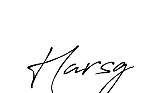 Create a beautiful signature design for name Harsg. With this signature (Antro_Vectra_Bolder) fonts, you can make a handwritten signature for free. Harsg signature style 7 images and pictures png