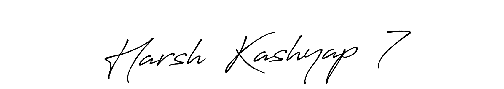 Harsh  Kashyap  7 stylish signature style. Best Handwritten Sign (Antro_Vectra_Bolder) for my name. Handwritten Signature Collection Ideas for my name Harsh  Kashyap  7. Harsh  Kashyap  7 signature style 7 images and pictures png