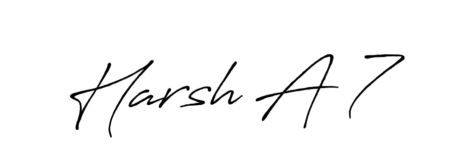 Create a beautiful signature design for name Harsh A 7. With this signature (Antro_Vectra_Bolder) fonts, you can make a handwritten signature for free. Harsh A 7 signature style 7 images and pictures png