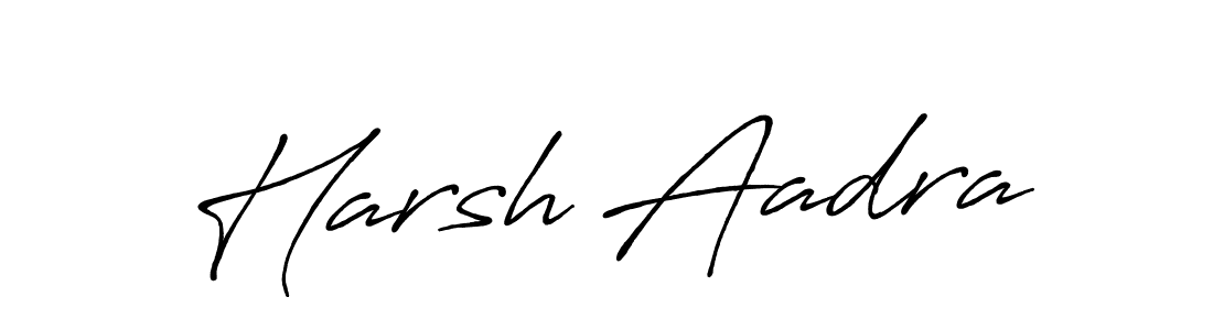 Design your own signature with our free online signature maker. With this signature software, you can create a handwritten (Antro_Vectra_Bolder) signature for name Harsh Aadra. Harsh Aadra signature style 7 images and pictures png