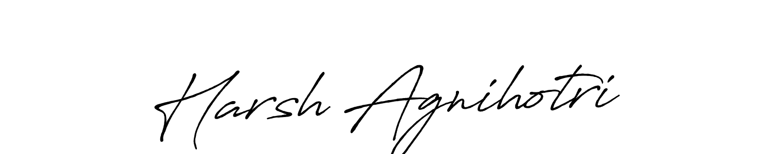 Antro_Vectra_Bolder is a professional signature style that is perfect for those who want to add a touch of class to their signature. It is also a great choice for those who want to make their signature more unique. Get Harsh Agnihotri name to fancy signature for free. Harsh Agnihotri signature style 7 images and pictures png