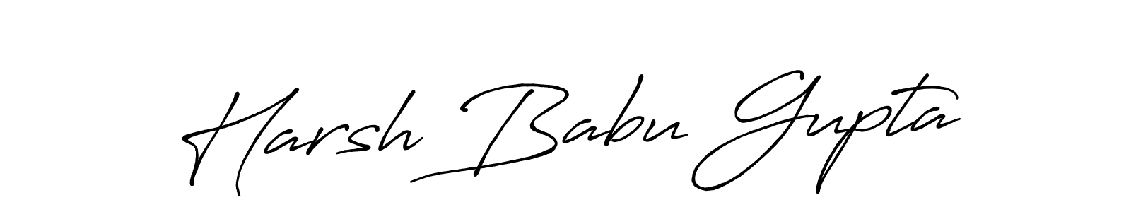 This is the best signature style for the Harsh Babu Gupta name. Also you like these signature font (Antro_Vectra_Bolder). Mix name signature. Harsh Babu Gupta signature style 7 images and pictures png