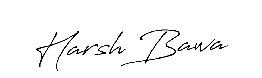 The best way (Antro_Vectra_Bolder) to make a short signature is to pick only two or three words in your name. The name Harsh Bawa include a total of six letters. For converting this name. Harsh Bawa signature style 7 images and pictures png