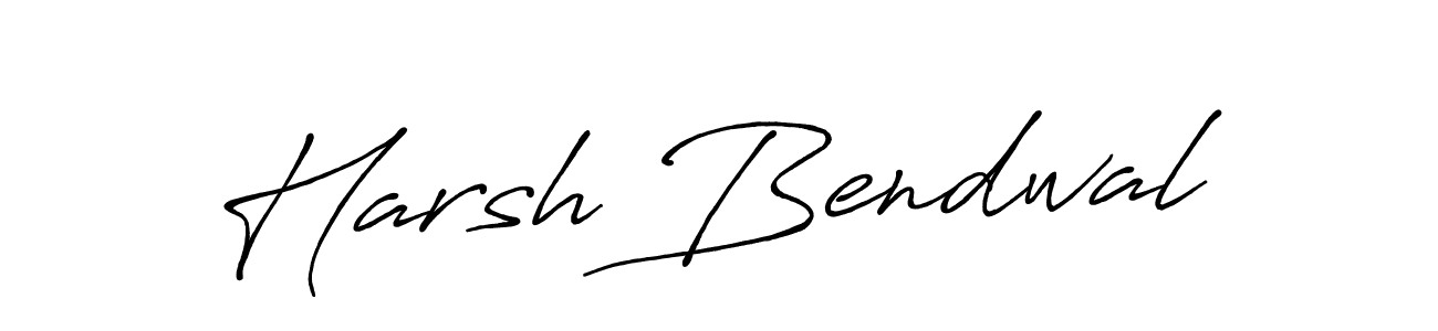 How to make Harsh Bendwal signature? Antro_Vectra_Bolder is a professional autograph style. Create handwritten signature for Harsh Bendwal name. Harsh Bendwal signature style 7 images and pictures png
