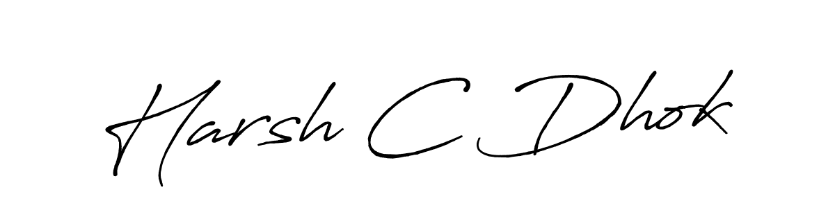 Similarly Antro_Vectra_Bolder is the best handwritten signature design. Signature creator online .You can use it as an online autograph creator for name Harsh C Dhok. Harsh C Dhok signature style 7 images and pictures png