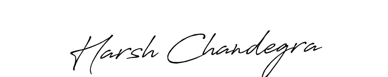 Harsh Chandegra stylish signature style. Best Handwritten Sign (Antro_Vectra_Bolder) for my name. Handwritten Signature Collection Ideas for my name Harsh Chandegra. Harsh Chandegra signature style 7 images and pictures png