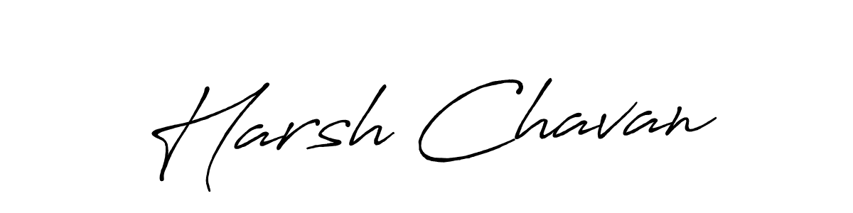 Similarly Antro_Vectra_Bolder is the best handwritten signature design. Signature creator online .You can use it as an online autograph creator for name Harsh Chavan. Harsh Chavan signature style 7 images and pictures png