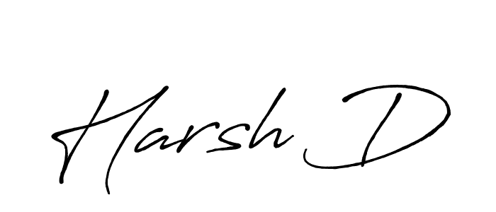 Make a beautiful signature design for name Harsh D. Use this online signature maker to create a handwritten signature for free. Harsh D signature style 7 images and pictures png