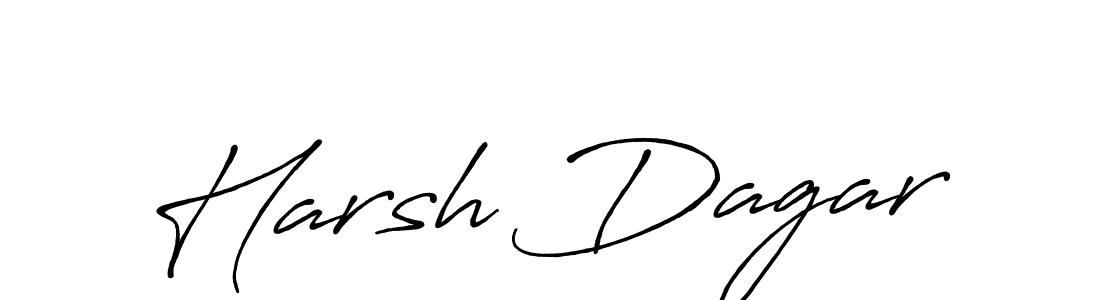 Create a beautiful signature design for name Harsh Dagar. With this signature (Antro_Vectra_Bolder) fonts, you can make a handwritten signature for free. Harsh Dagar signature style 7 images and pictures png