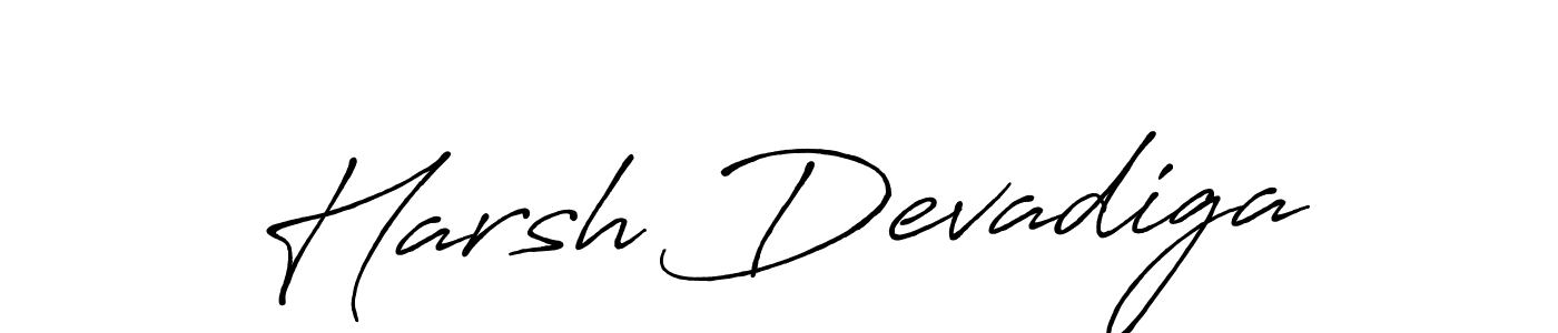 Also we have Harsh Devadiga name is the best signature style. Create professional handwritten signature collection using Antro_Vectra_Bolder autograph style. Harsh Devadiga signature style 7 images and pictures png