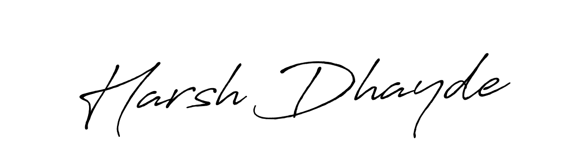 Also we have Harsh Dhayde name is the best signature style. Create professional handwritten signature collection using Antro_Vectra_Bolder autograph style. Harsh Dhayde signature style 7 images and pictures png