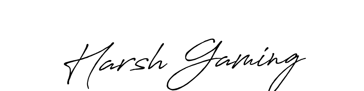 Similarly Antro_Vectra_Bolder is the best handwritten signature design. Signature creator online .You can use it as an online autograph creator for name Harsh Gaming. Harsh Gaming signature style 7 images and pictures png