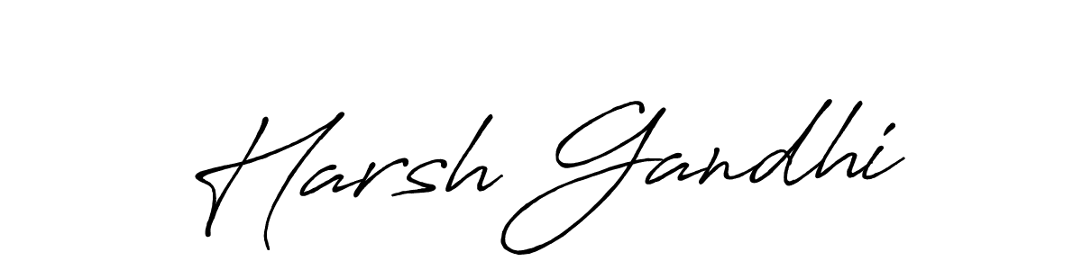 Once you've used our free online signature maker to create your best signature Antro_Vectra_Bolder style, it's time to enjoy all of the benefits that Harsh Gandhi name signing documents. Harsh Gandhi signature style 7 images and pictures png