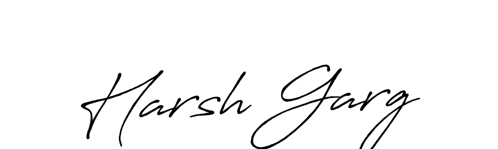 Harsh Garg stylish signature style. Best Handwritten Sign (Antro_Vectra_Bolder) for my name. Handwritten Signature Collection Ideas for my name Harsh Garg. Harsh Garg signature style 7 images and pictures png