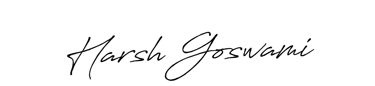 Use a signature maker to create a handwritten signature online. With this signature software, you can design (Antro_Vectra_Bolder) your own signature for name Harsh Goswami. Harsh Goswami signature style 7 images and pictures png