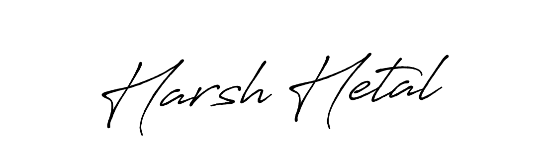 Also we have Harsh Hetal name is the best signature style. Create professional handwritten signature collection using Antro_Vectra_Bolder autograph style. Harsh Hetal signature style 7 images and pictures png