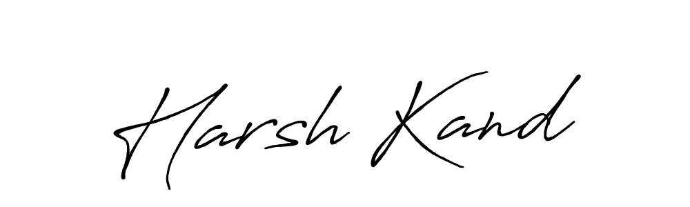 You should practise on your own different ways (Antro_Vectra_Bolder) to write your name (Harsh Kand) in signature. don't let someone else do it for you. Harsh Kand signature style 7 images and pictures png