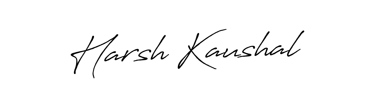 How to make Harsh Kaushal signature? Antro_Vectra_Bolder is a professional autograph style. Create handwritten signature for Harsh Kaushal name. Harsh Kaushal signature style 7 images and pictures png