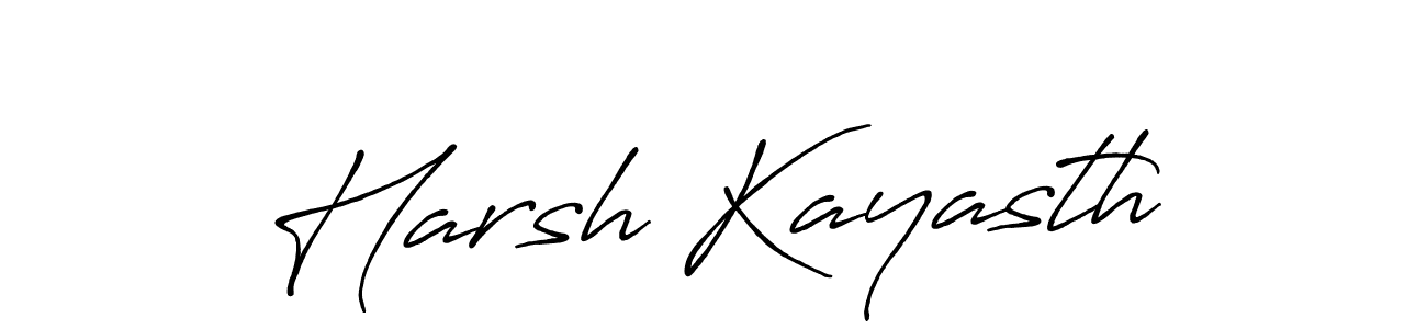 It looks lik you need a new signature style for name Harsh Kayasth. Design unique handwritten (Antro_Vectra_Bolder) signature with our free signature maker in just a few clicks. Harsh Kayasth signature style 7 images and pictures png