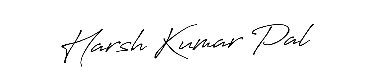 Make a beautiful signature design for name Harsh Kumar Pal. With this signature (Antro_Vectra_Bolder) style, you can create a handwritten signature for free. Harsh Kumar Pal signature style 7 images and pictures png