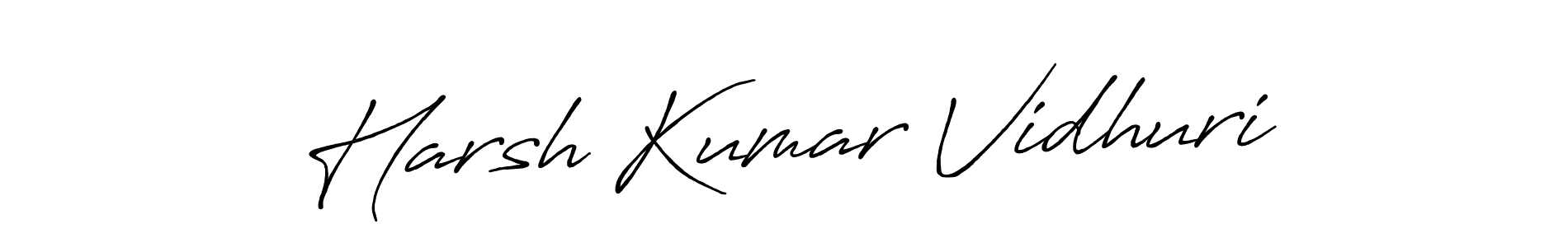 How to Draw Harsh Kumar Vidhuri signature style? Antro_Vectra_Bolder is a latest design signature styles for name Harsh Kumar Vidhuri. Harsh Kumar Vidhuri signature style 7 images and pictures png