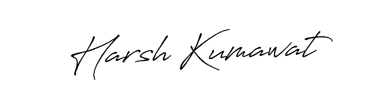 Harsh Kumawat stylish signature style. Best Handwritten Sign (Antro_Vectra_Bolder) for my name. Handwritten Signature Collection Ideas for my name Harsh Kumawat. Harsh Kumawat signature style 7 images and pictures png