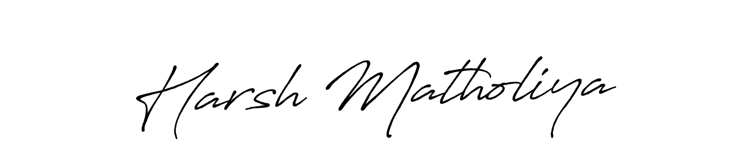 You should practise on your own different ways (Antro_Vectra_Bolder) to write your name (Harsh Matholiya) in signature. don't let someone else do it for you. Harsh Matholiya signature style 7 images and pictures png