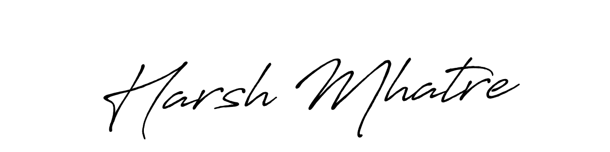 Antro_Vectra_Bolder is a professional signature style that is perfect for those who want to add a touch of class to their signature. It is also a great choice for those who want to make their signature more unique. Get Harsh Mhatre name to fancy signature for free. Harsh Mhatre signature style 7 images and pictures png