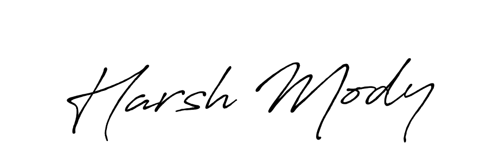 Design your own signature with our free online signature maker. With this signature software, you can create a handwritten (Antro_Vectra_Bolder) signature for name Harsh Mody. Harsh Mody signature style 7 images and pictures png